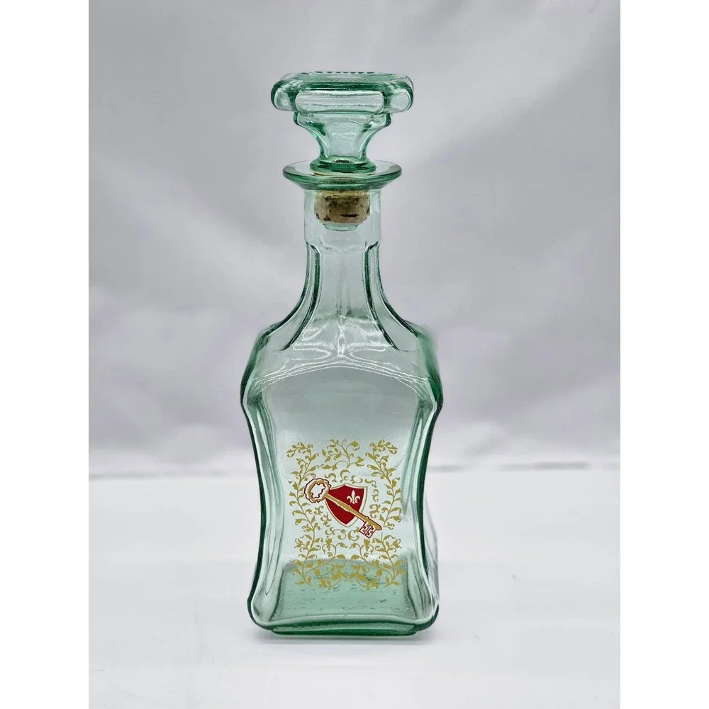 Old Fitzgerald Collection Liquor Bottle   Green Good Vintage Glass